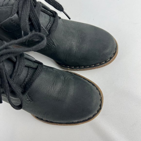 Clarks Womens Carleta Lyon Black Oily Leather Ankle Bootie Chunky Heel size 5.5 - Picture 8 of 16